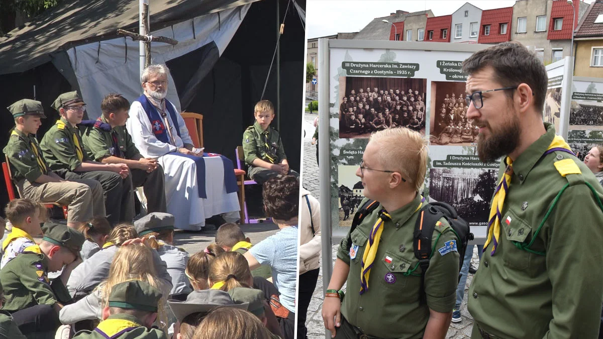 Jubileusz harcerstwa na ziemi gostyńskiej. Zlot harcerzy hufca ZHP Jarocin w Gostyniu dobiega końca