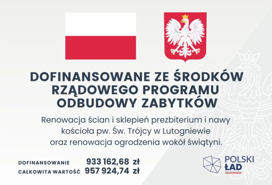 Ponad milion złotych na renowację kościołów w Krotoszynie i Lutogniewie