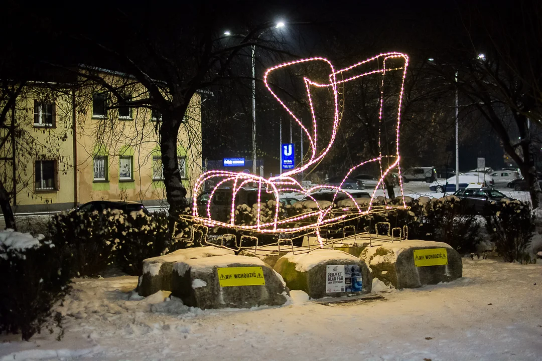 Rozświetlili Glana w Jarocinie. Jedyna taka instalacja