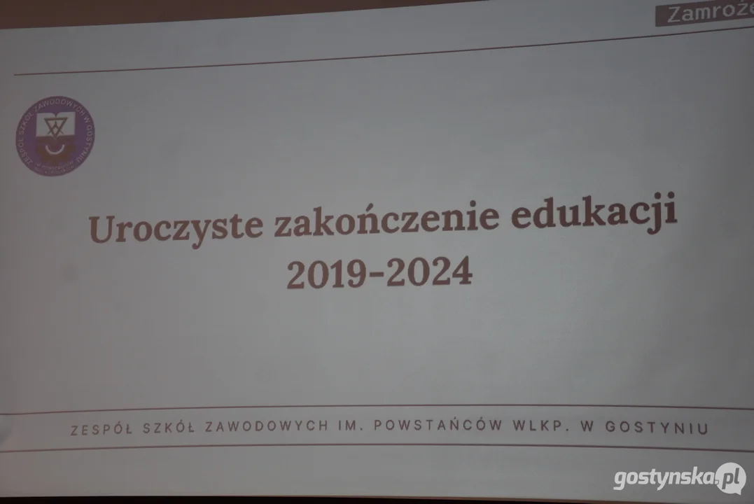 Pożegnanie absolwentów Zespołu Szkół Zawodowych w Gostyniu 2024