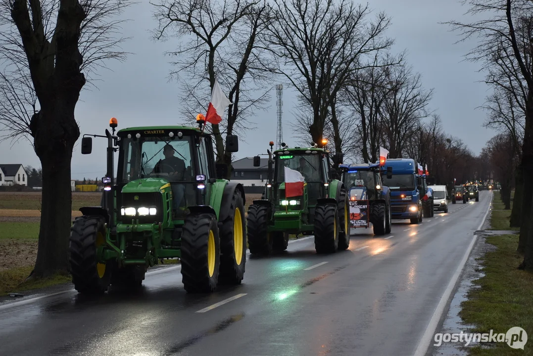 Drugi protest rolników z terenu powiatu gostyńskiego 2024