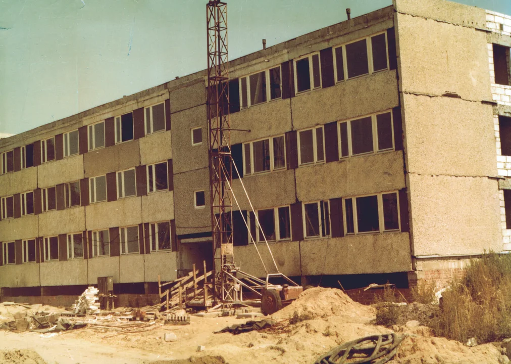 Hotel pielęgniarek (maj 1981)Pawilon D nowego szpitala. 1980 r.
