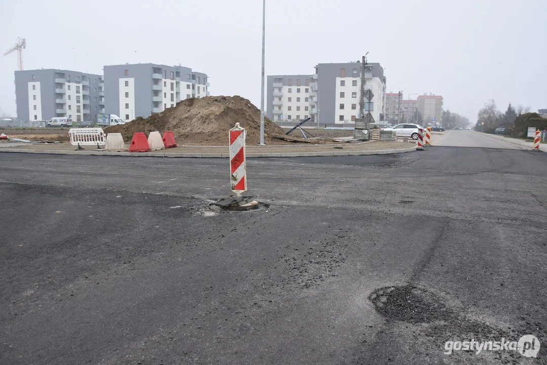 Budowa nowej drogi-łącznika, al. Niepodległości w Gostyniu