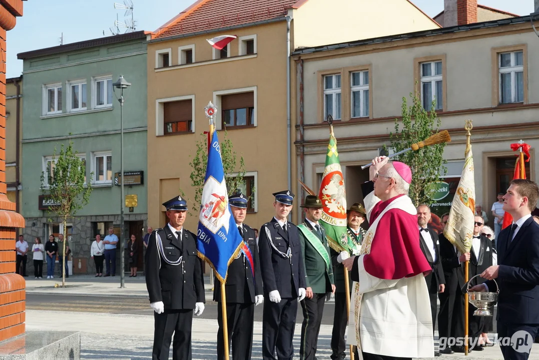 Poświęcenie figury Św. Jana Nepomucena w Krobi