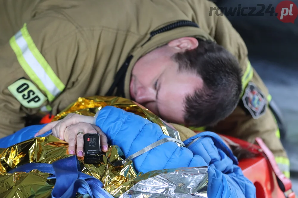 Pożar w lesie pomiędzy Zieloną Wsią a Dębnem Polskim