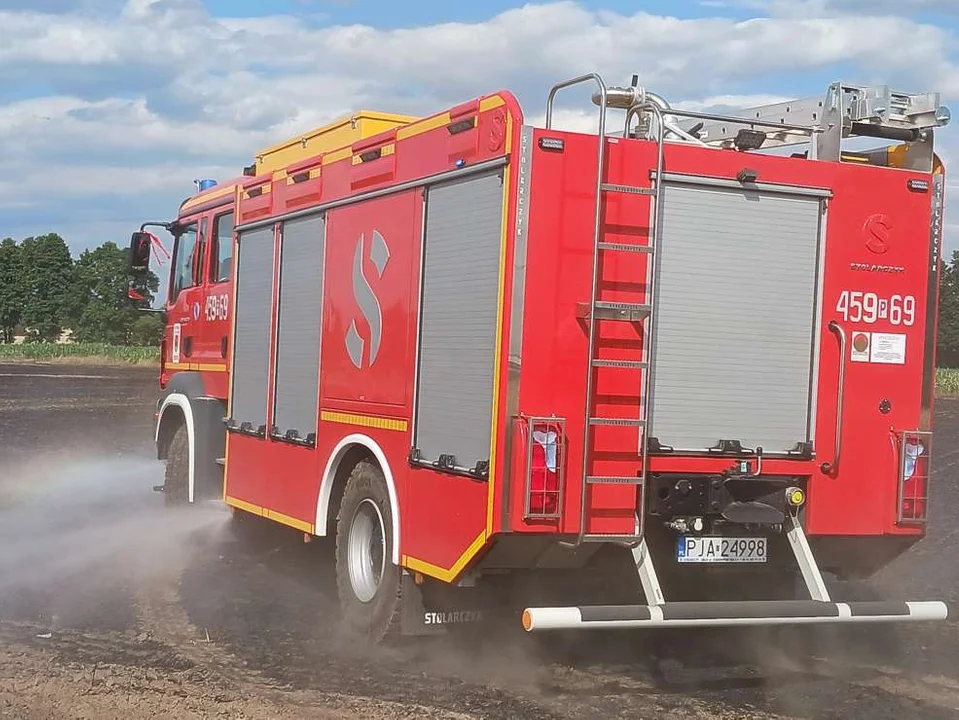 Pożar w Boguszynku w gminie Nowe Miasto