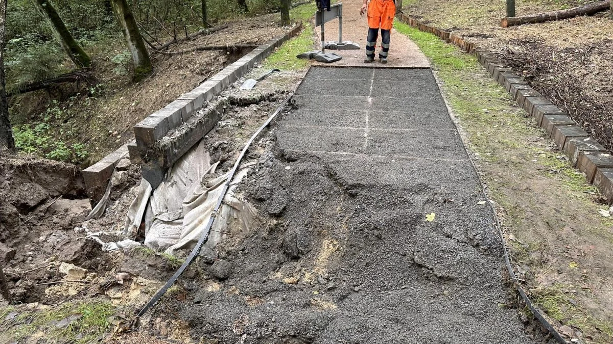 Silne opady deszczu zniszczyły ścieżkę rowerową. Mamy stanowisko wykonawcy [ZDJĘCIA] - Zdjęcie główne