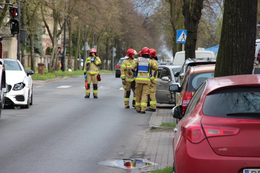 Kolizja na ulicy Kaliskiej w Pleszewie