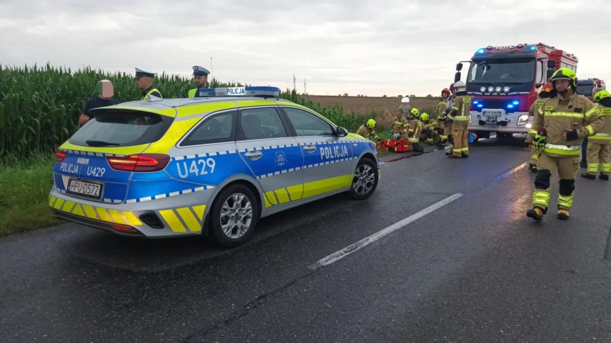 Potrącenie rowerzystki przez ciężarówkę na trasie Piaski-Pogorzela