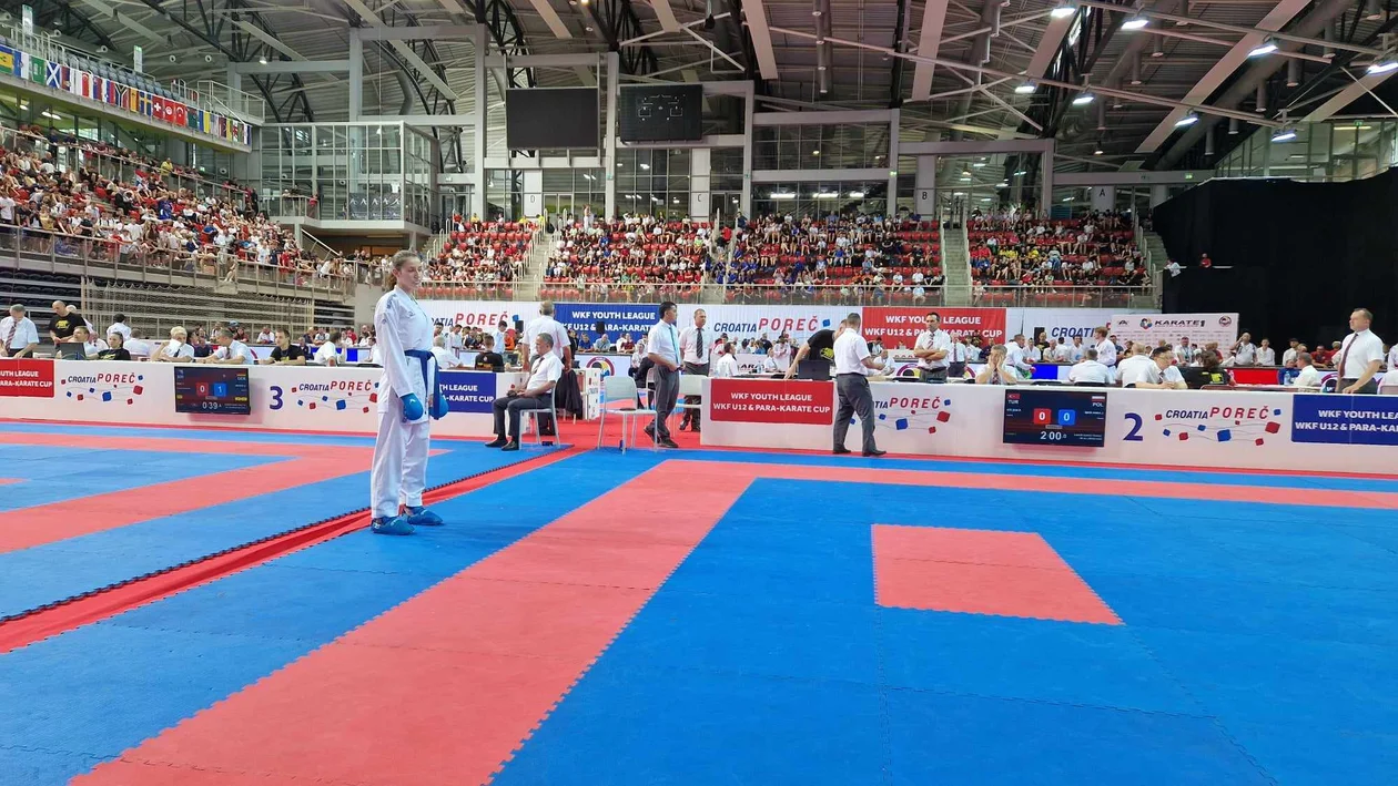 Julia Maślanka z UKEMI Kobylin na KARATE1 YOUTH LEAGUE - POREC 2023