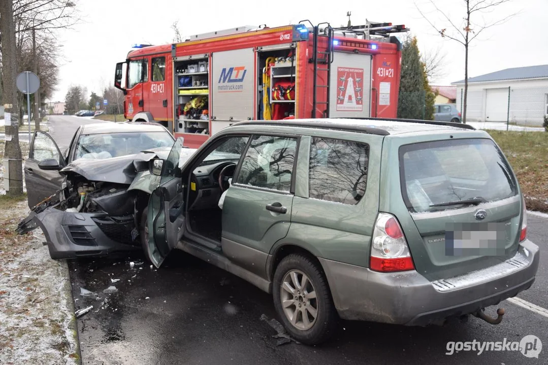 Wypadek na ul. Wielkopolskiej w Gostyniu