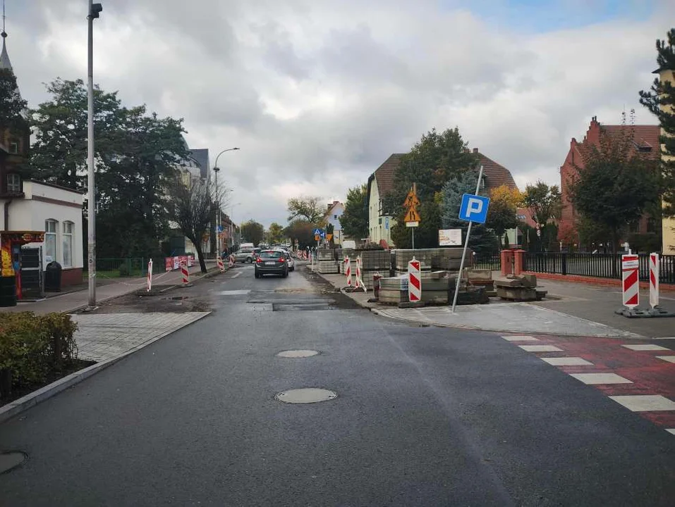 Remont ulic w centrum Jarocina