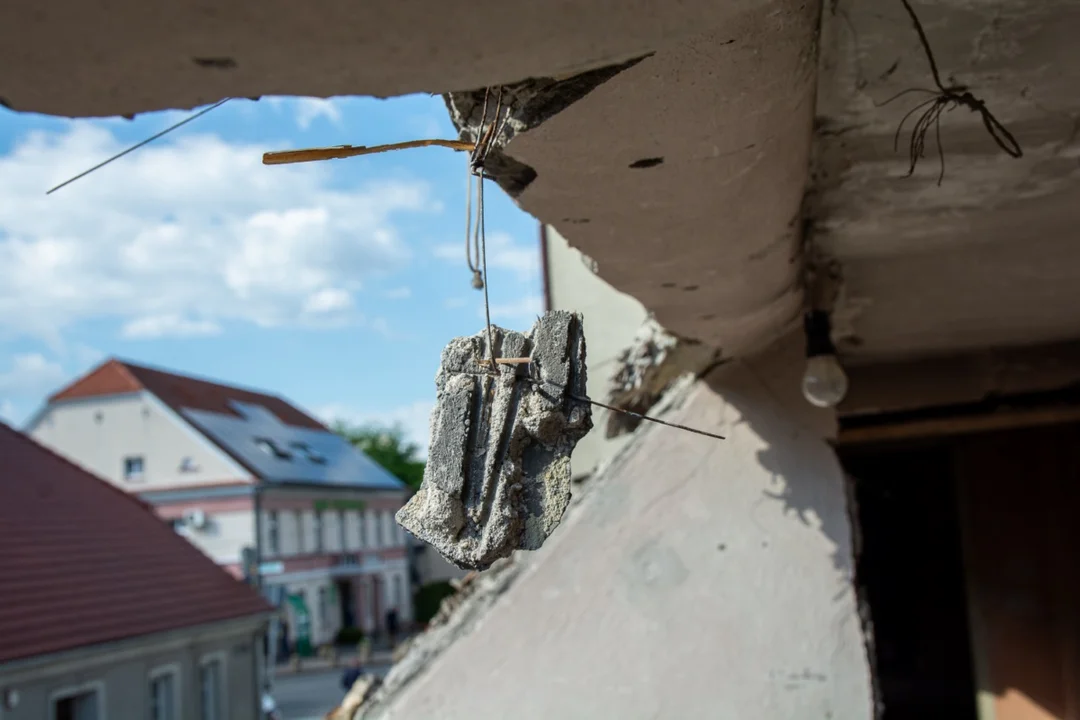 Rozbiórka domu przy ul. Kilińskiego w Jarocinie