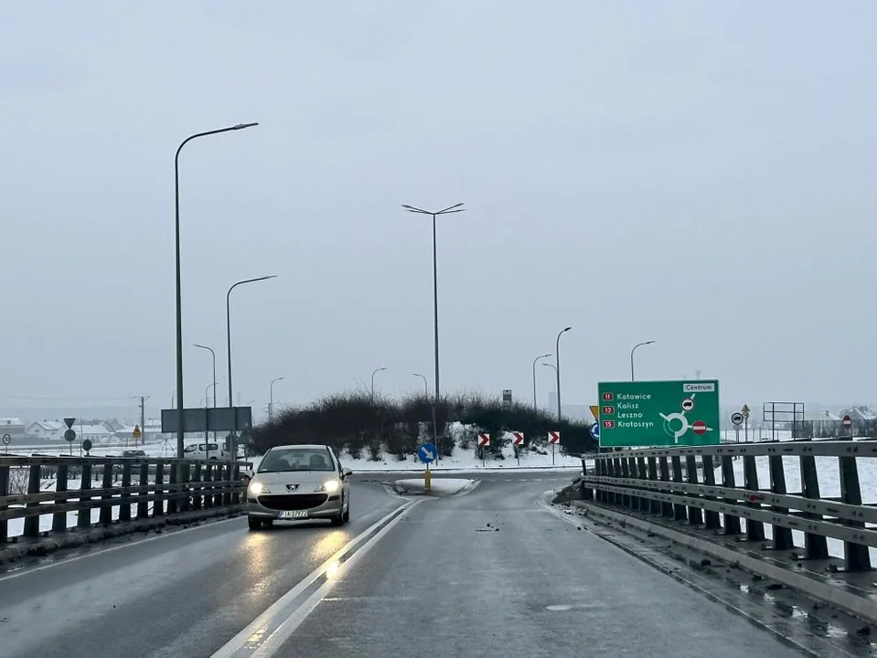 Zjazd na punkt ważenia pojazdów w Jarocinie