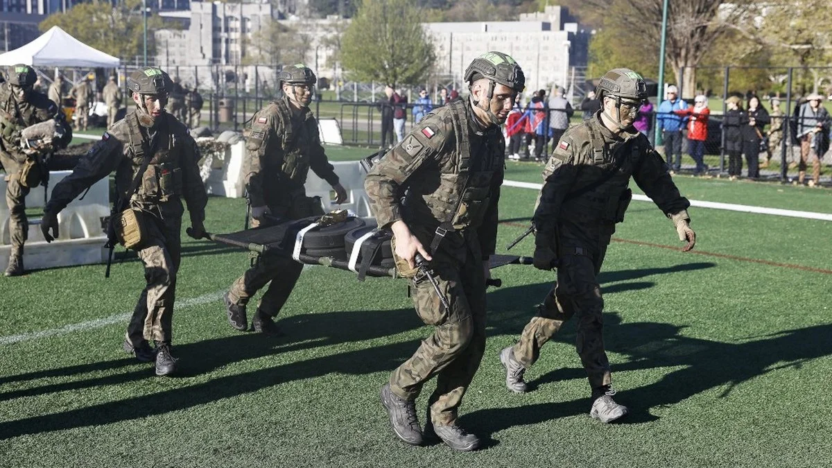 Z Sarnowy przez Wrocław na prestiżową imprezę w West Point. Michał Paszkowiak na SANDHURST [FILM] - Zdjęcie główne