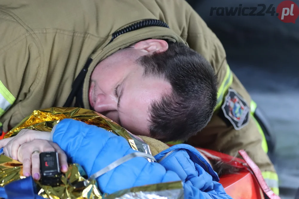 Pożar w lesie pomiędzy Zieloną Wsią a Dębnem Polskim