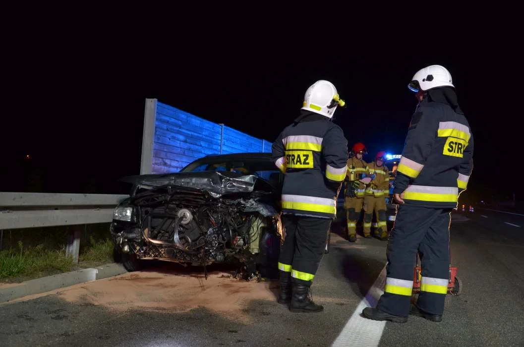 Pijany kierowca audii spowodował kolizję na obowodnicy Jarocina