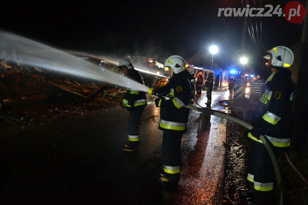 Pożar stodoły w Dubinie