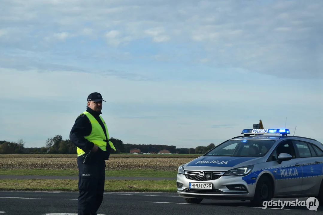 Kraksa na DK12 (obwodnica Borku Wlkp.). Zderzenie 4 samochodów