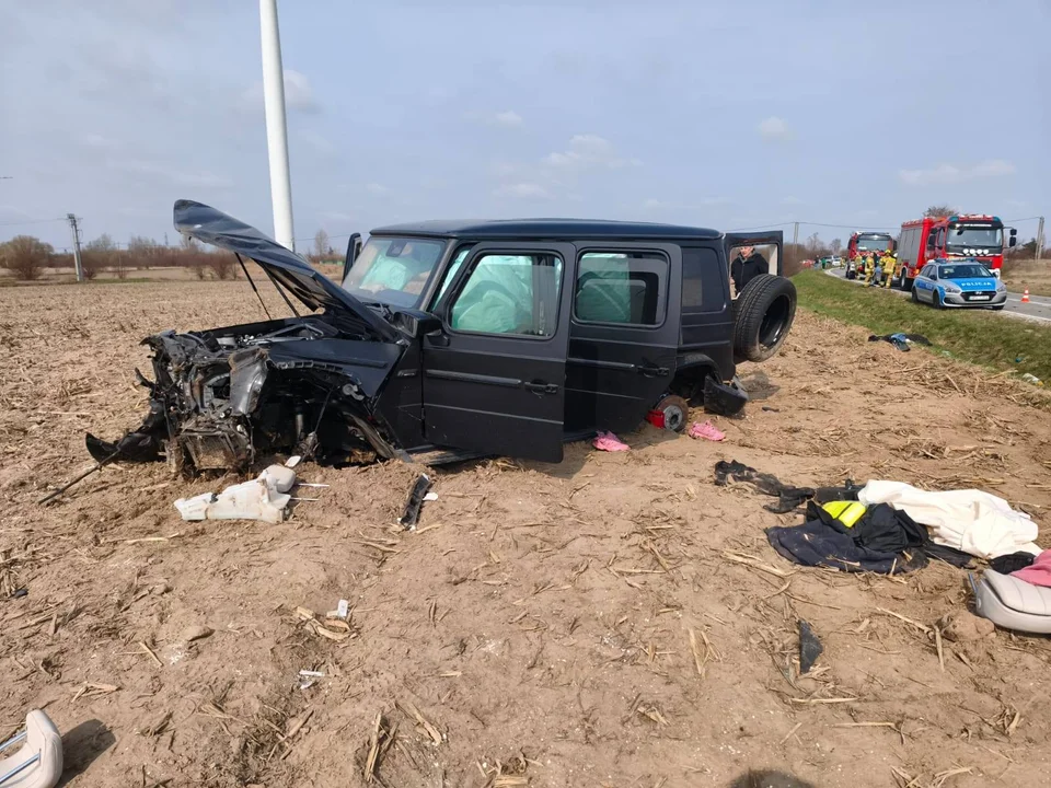 Wypadek drogowy na DW-263 w Mikołajewie