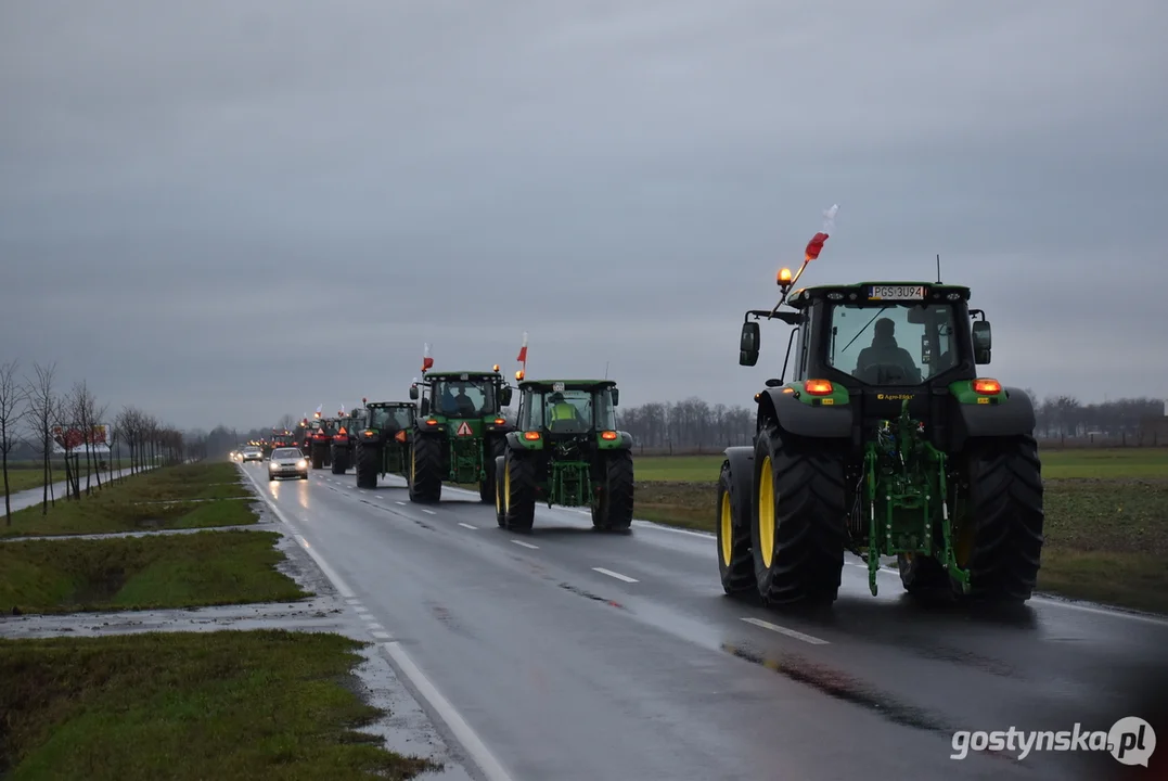 Drugi protest rolników z terenu powiatu gostyńskiego 2024