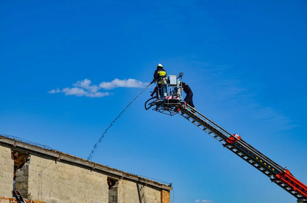 Pożar w Siekierzynie w gminie Żerków