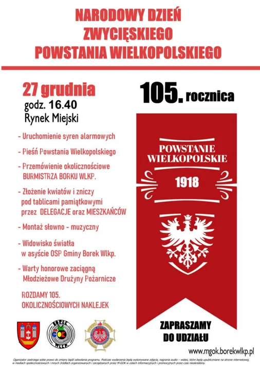 Jak będą wyglądały tegoroczne obchody Narodowego Dnia Zwycięskiego Powstania Wielkopolskiego w powiecie gostyńskim?