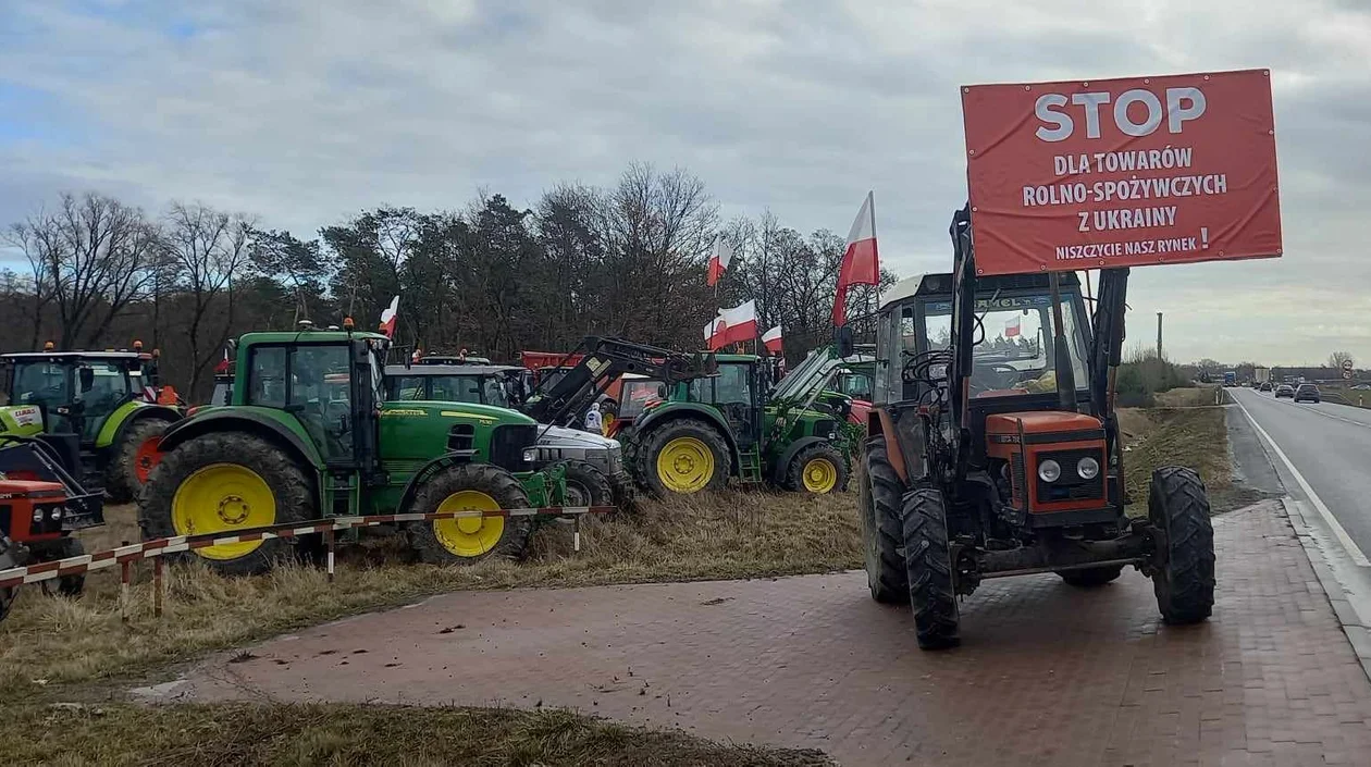 Protest rolników na Ziemi Jarocińskiej