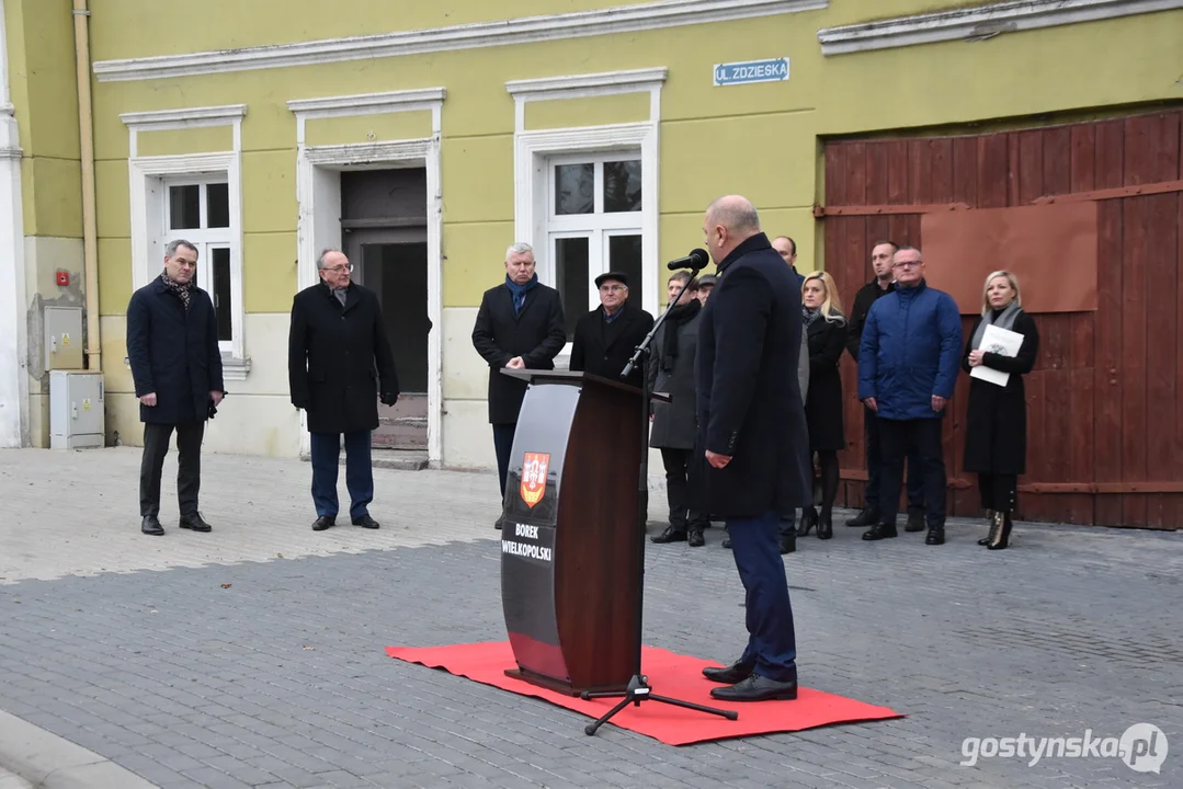 Otwarcie ul. Zdzieskiej w Borku Wlkp. - wizyta wicemarszałka Wojciecha Jankowiaka