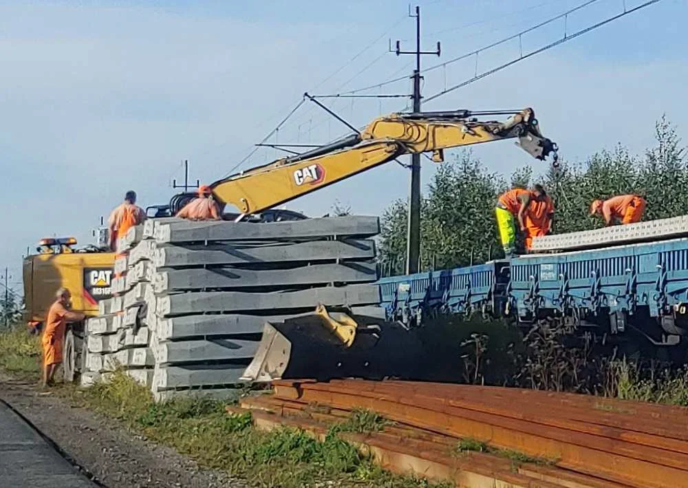 Prace na odcinku kolejowym Koźmin Wielkopolski – Jarocin