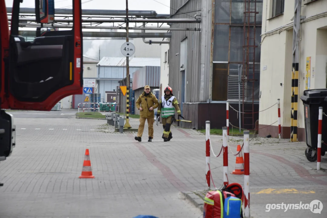 Ćwiczenia zastępów JRG oraz strażaków ochotników w zakładzie przetwórstwa spożywczego Pudliszkach