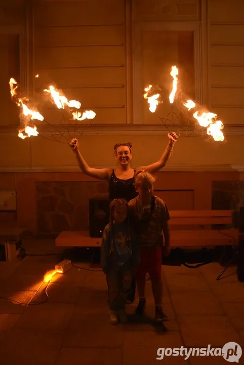 Fire Show na rynku w Krobi