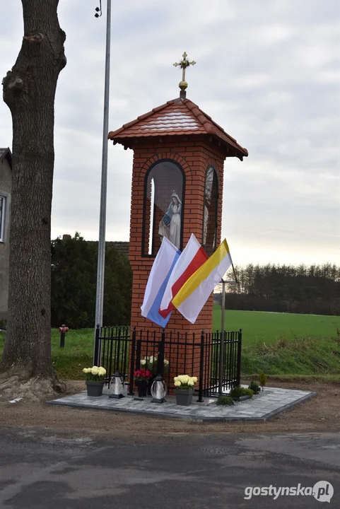 Poświęcenie kapliczki maryjnej w Bruczkowie (gm. Borek Wlkp.)