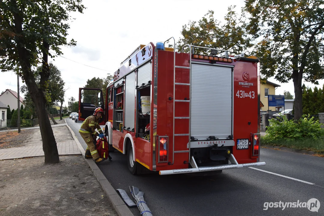 Niedzielny wypadek na ul. Wrocławskiej (DW434) w Gostyniu