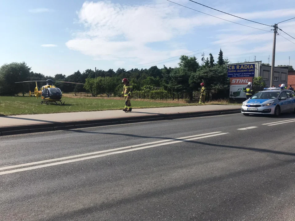 Wypadek hulajnogi na ul. Wrocławskiej w Jarocinie