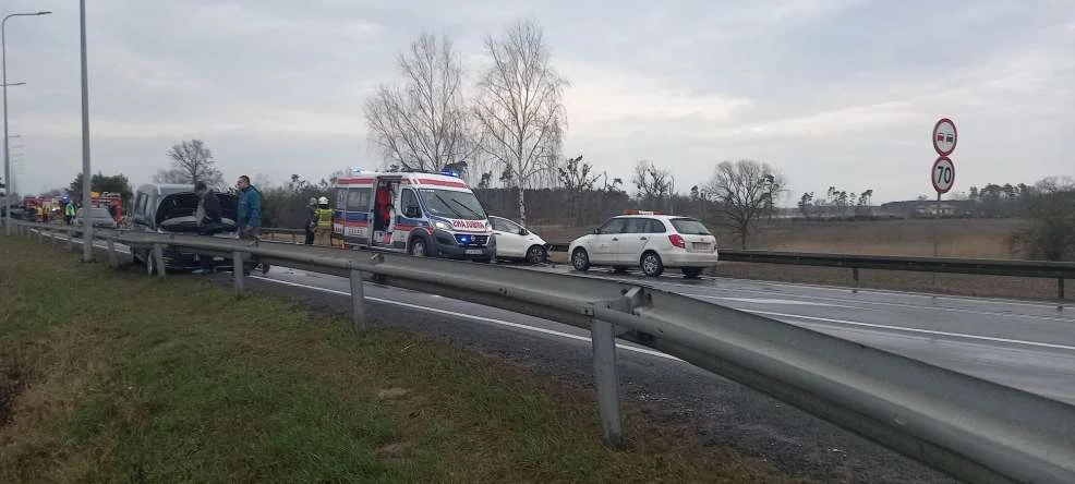 Wypadek na DK 11 w Nowym Mieście