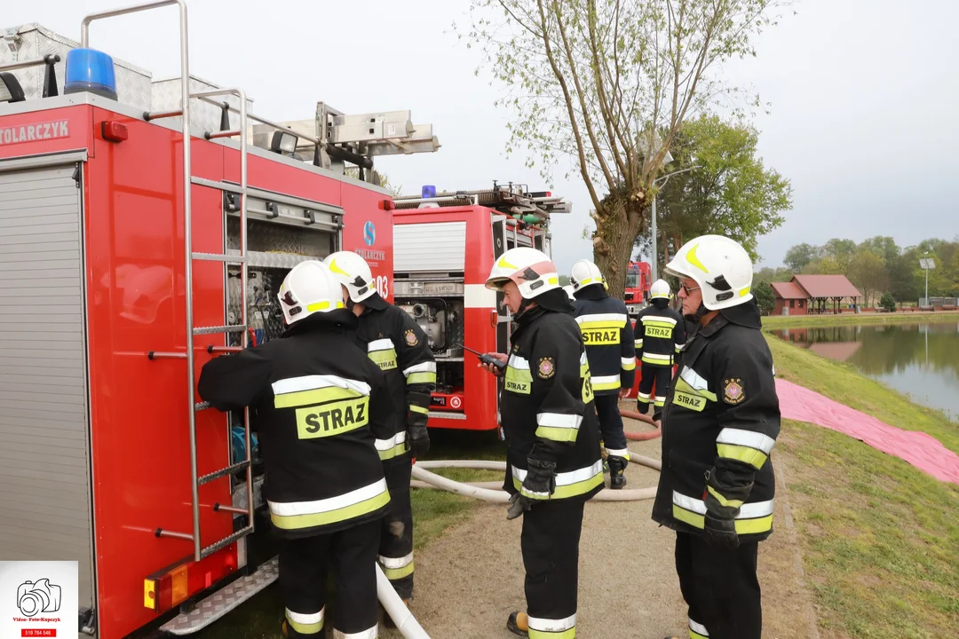 Ćwiczenia strażaków z powiatu krotoszyńskiego