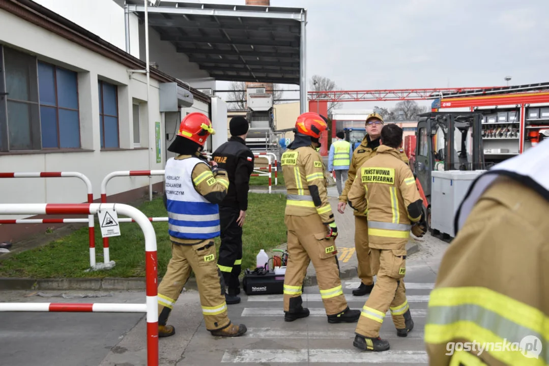 Ćwiczenia zastępów JRG oraz strażaków ochotników w zakładzie przetwórstwa spożywczego Pudliszkach