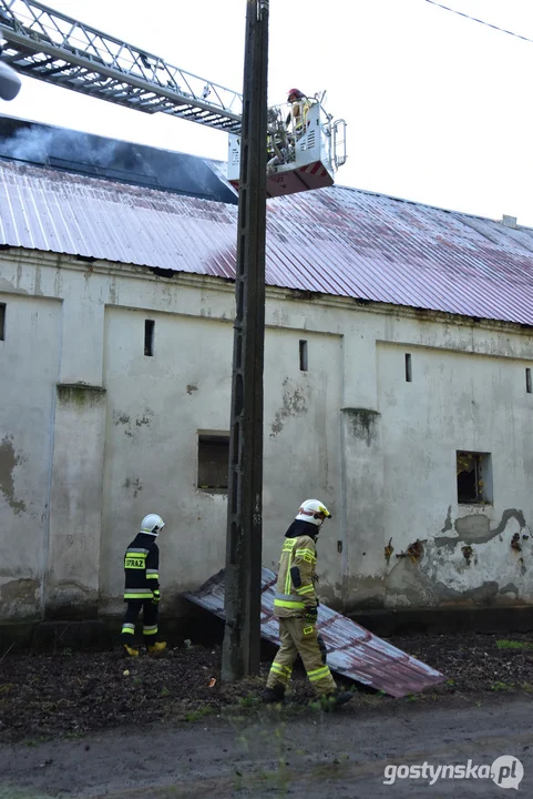 Pożar w gospodarstwie w Podrzeczu