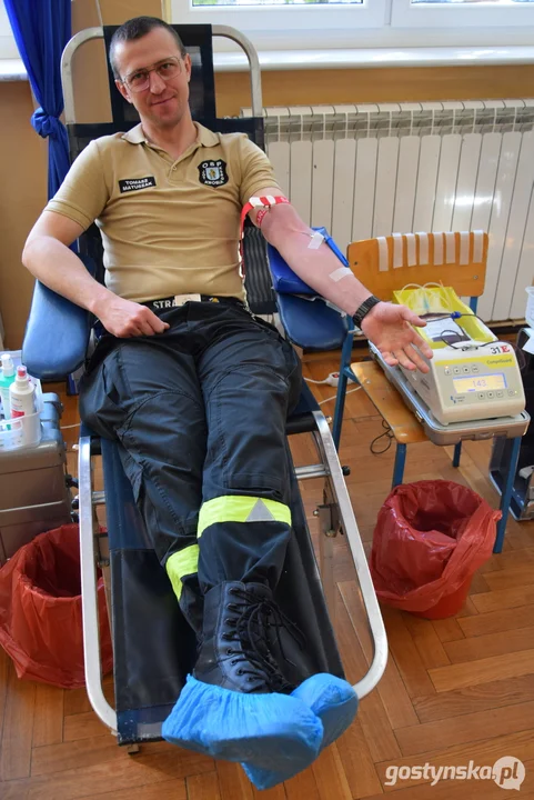 Zbiórka krwi w Zespole Szkół Ogólnokształcących i Zawodowych w Krobi