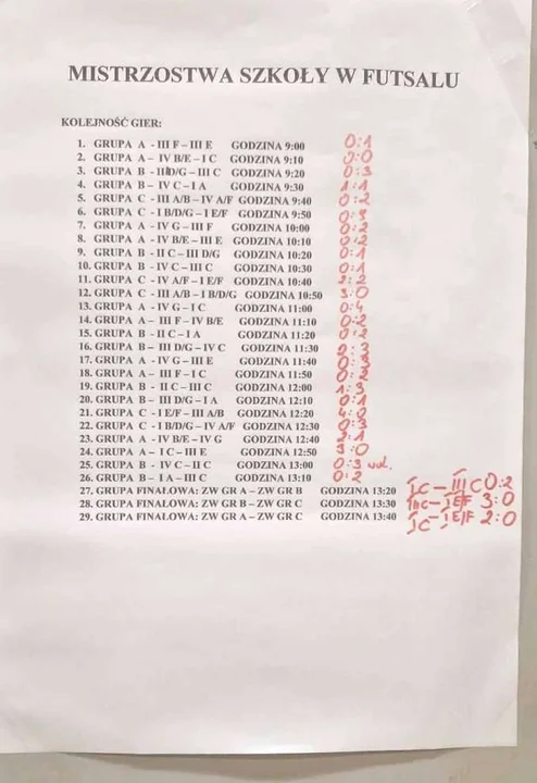 Szkolny turniej futsalu w jarocińskim liceum
