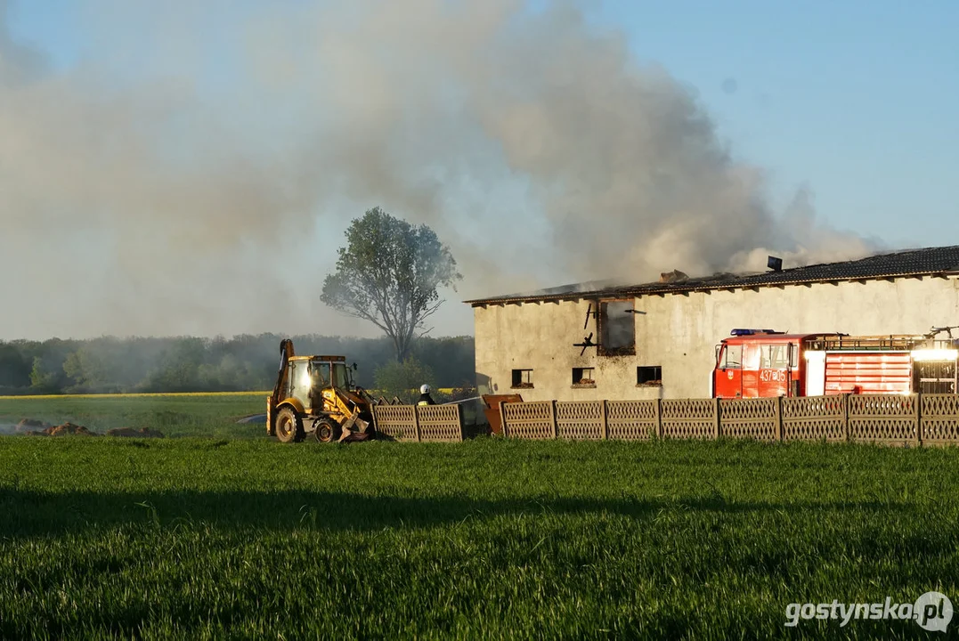 Pożar stodoły w Strumianach