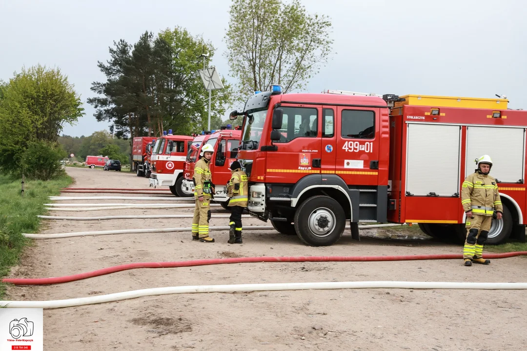 Ćwiczenia strażaków z powiatu krotoszyńskiego