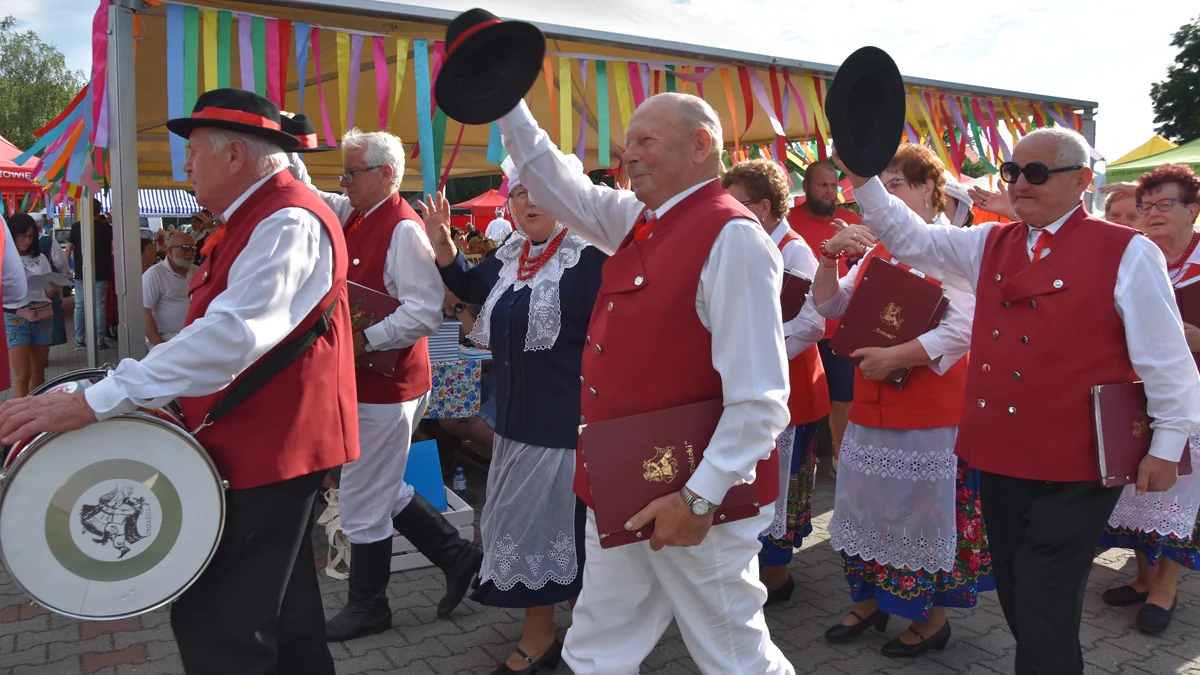 Prezentacje Zespołów Ludowych Wielkopolski w Borku Wlkp. Bez występów na scenie. Było śpiewanie pod sceną i jedzenie... za sceną - Zdjęcie główne