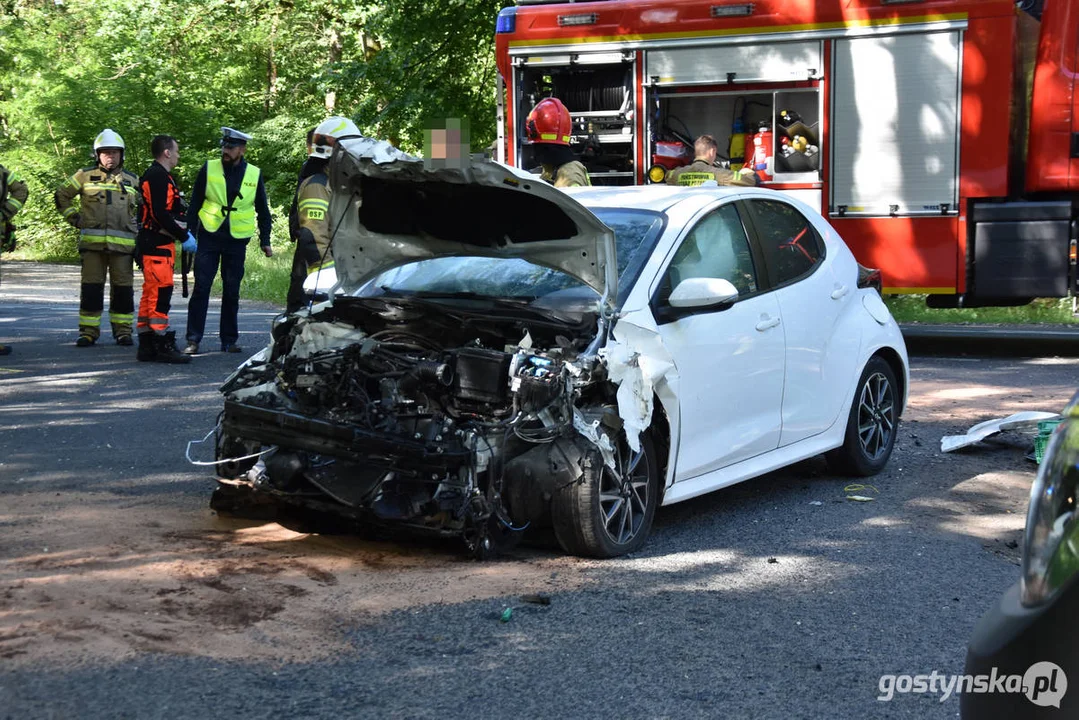 Wypadek drogowy na DW437 Borek Wlkp.- Dolsk