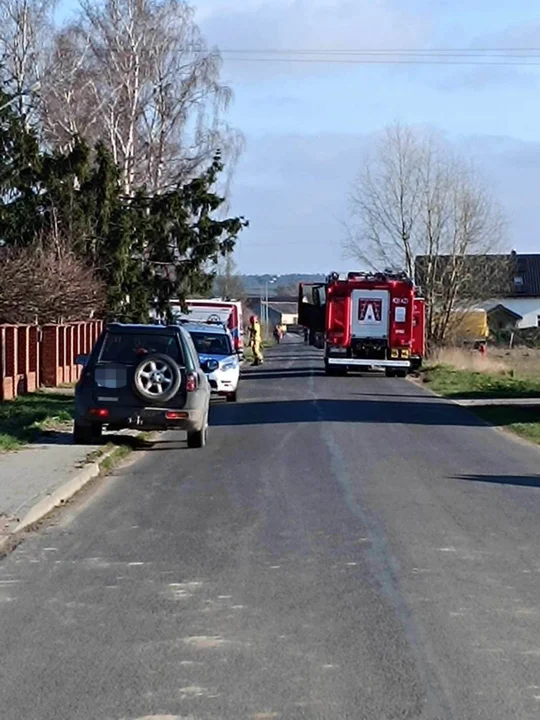 Wypadek przy pracy w tartaku w Kunowie (gm. Gostyń)