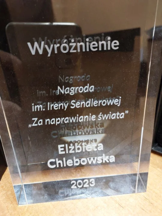 Elżbieta Chlebowska z Jarocina odebrała wyróżnienie "Za naprawianie świata"