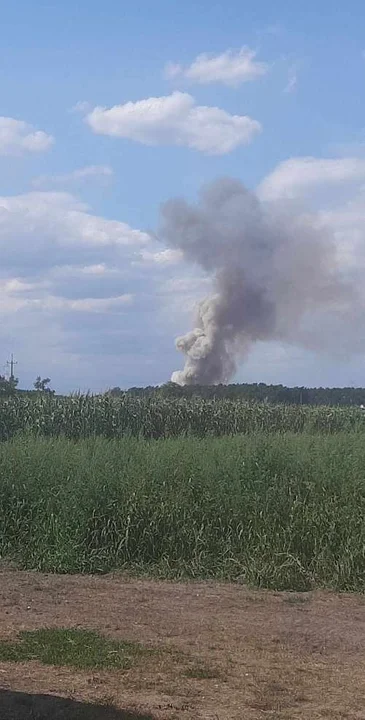 Pożar w Boguszynku w gminie Nowe Miasto