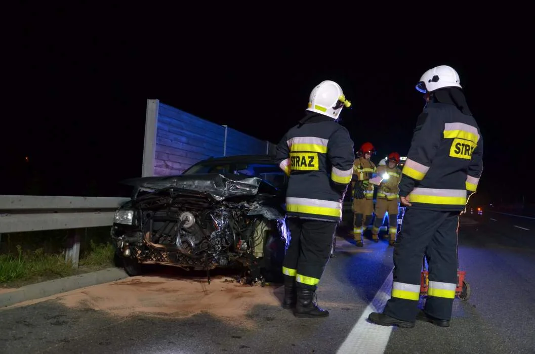 Pijany kierowca audii spowodował kolizję na obowodnicy Jarocina