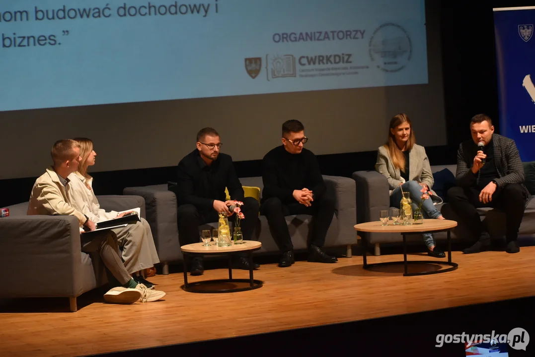 Panel "Młodzi i przedsiębiorczy" w ZSOiZ w Krobi